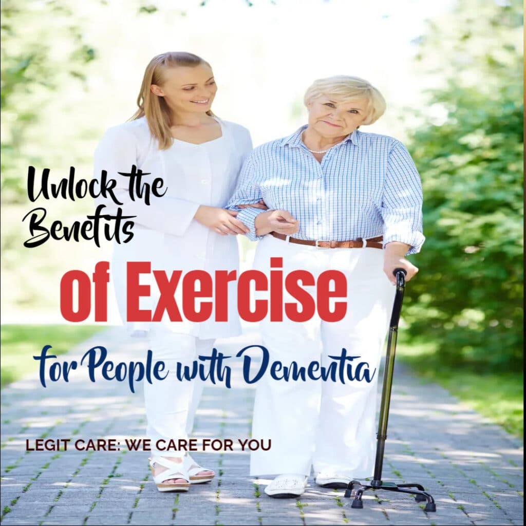 An Elderly lady with Dementia walking as a form of exercise with a lady.